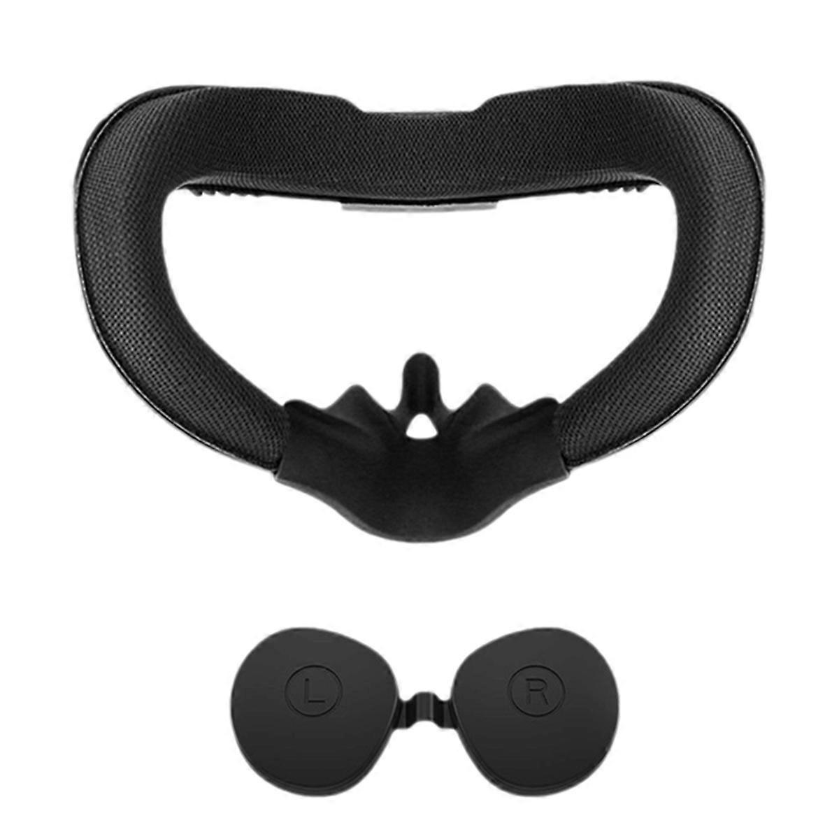 Breathable Face Mask Replacement for Interface Bracket Foam Pad 3in1 with Joystick Caps for Quest2