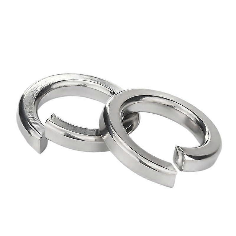 304 Stainless Steel Split Lock Washer With Elastic Seal, Metric M1.6-M30, Pack Of 5/10/20/50 Pcs, M27 Size (5 Pcs)