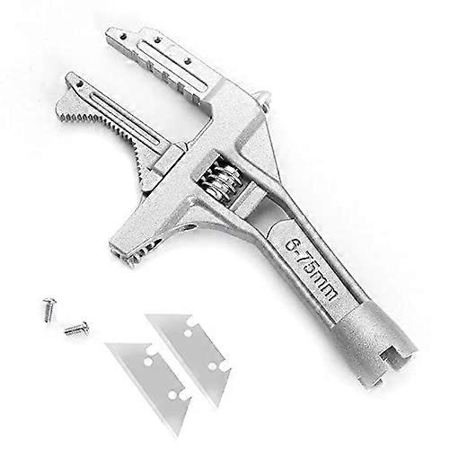 Sanitary Wrench, 1-Piece Adjustable Plumbing Tool, Short Handle, Large Opening, Multi-Functional Handheld Universal Tool