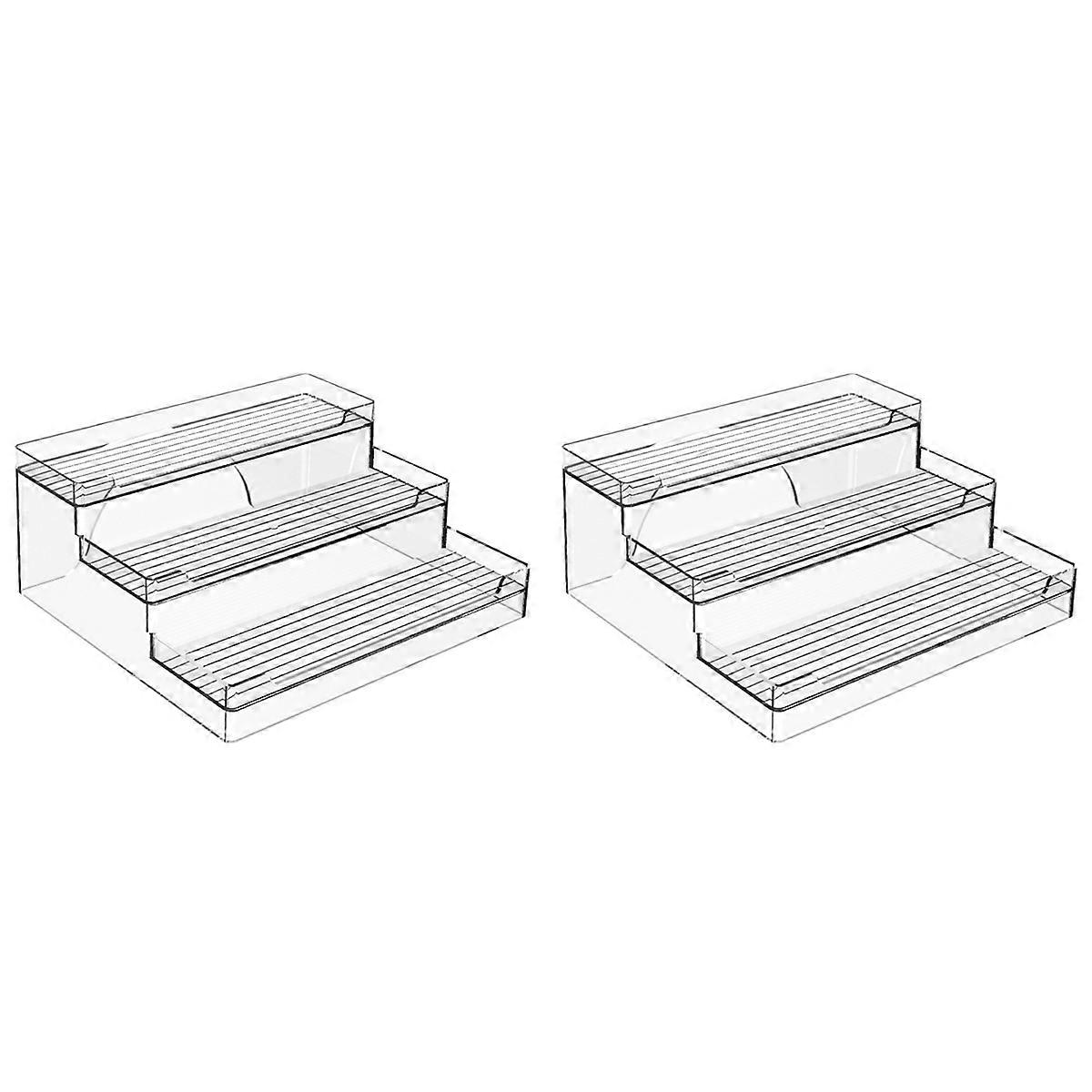 Tiered Cupboard Shelves - Frees Tanding Kitchen Pantry Storage