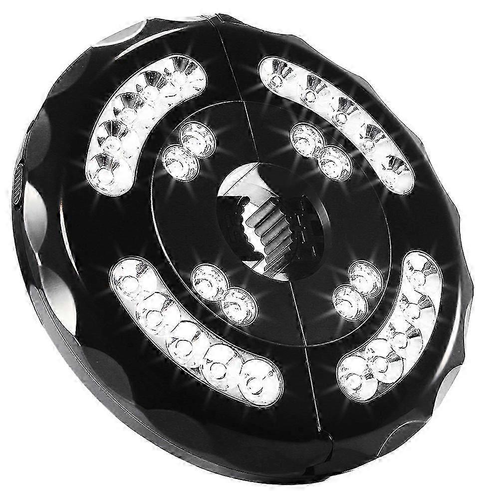 Patio Rechargeable Umbrella Lights Cordless 28 LED Lights with Three Lighting Modes for Camping Tents Outdoor Use (Black)