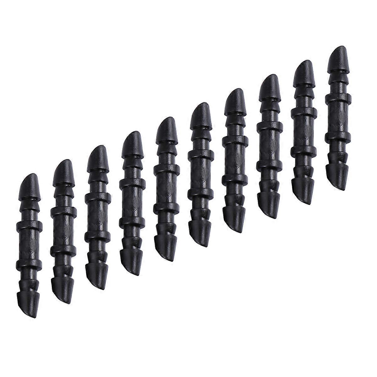20PCS Barb Hose Fitting Connector Tube Adapter for Drip Irrigation, Plumbing, and Garden Use – Black Pipe Fittings for Horticulture and Industrial