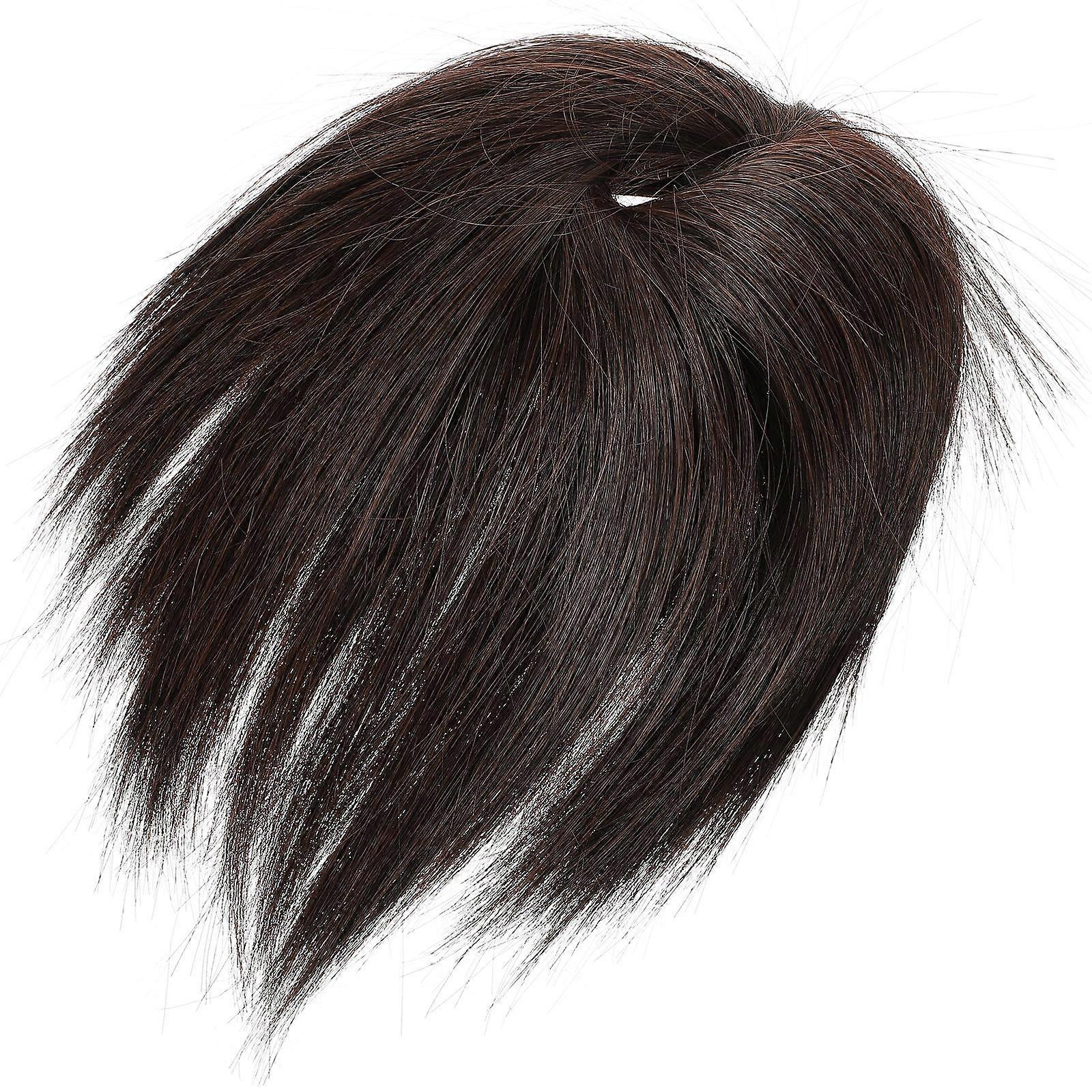 Bun Accessory For Hair For Wedding Round Coffee 25X15CM Pre-Styled Curl 1Set