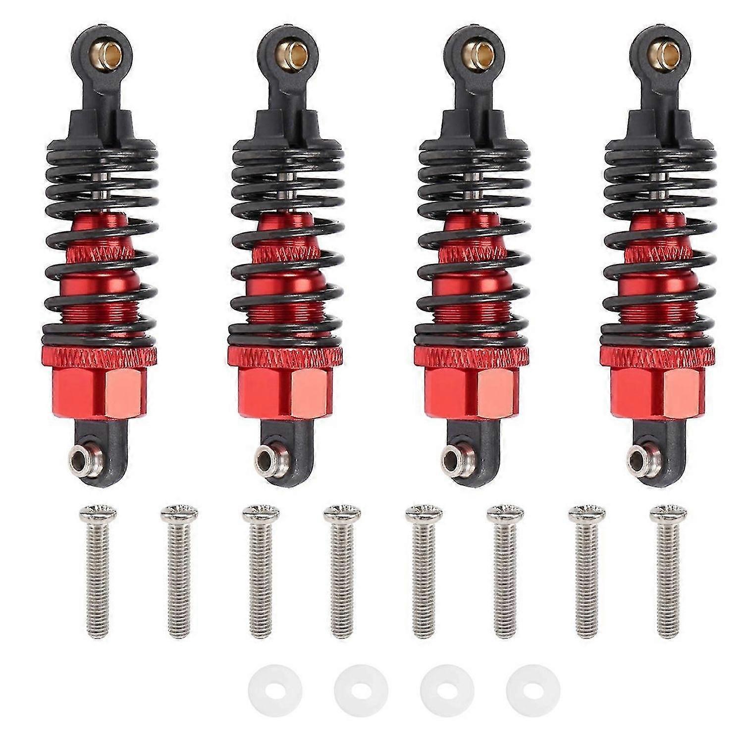 4Pcs Aluminum Alloy Shock Absorbers Damper Set for Tamiya TT-01 TT01 TT-02 TT02 1/10 RC Car Upgrade