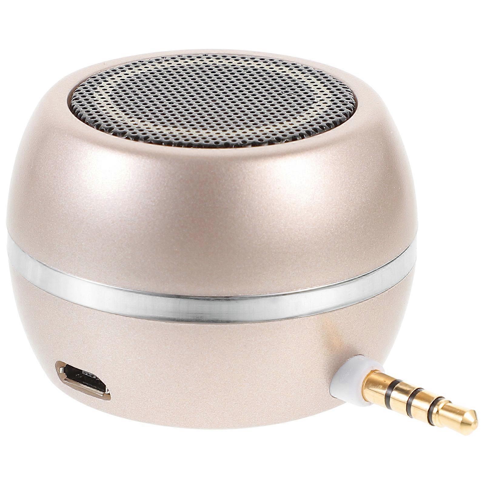 Desk Speakers Small Speaker Plug In High-Strength Shell General Users 4.2X4.2X3CM External Sound Amplification 1Set