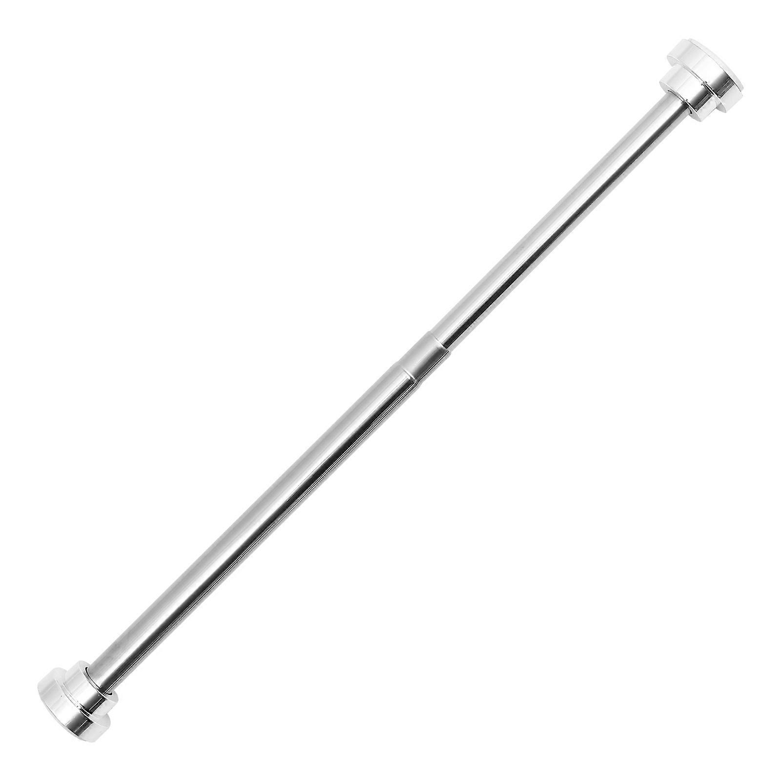Stainless Steel Extendable Curtain Rod, No Drilling, Multipurpose Shower Pole for Bathroom Balcony Wardrobe, Heavy Duty with Non Slip Base for