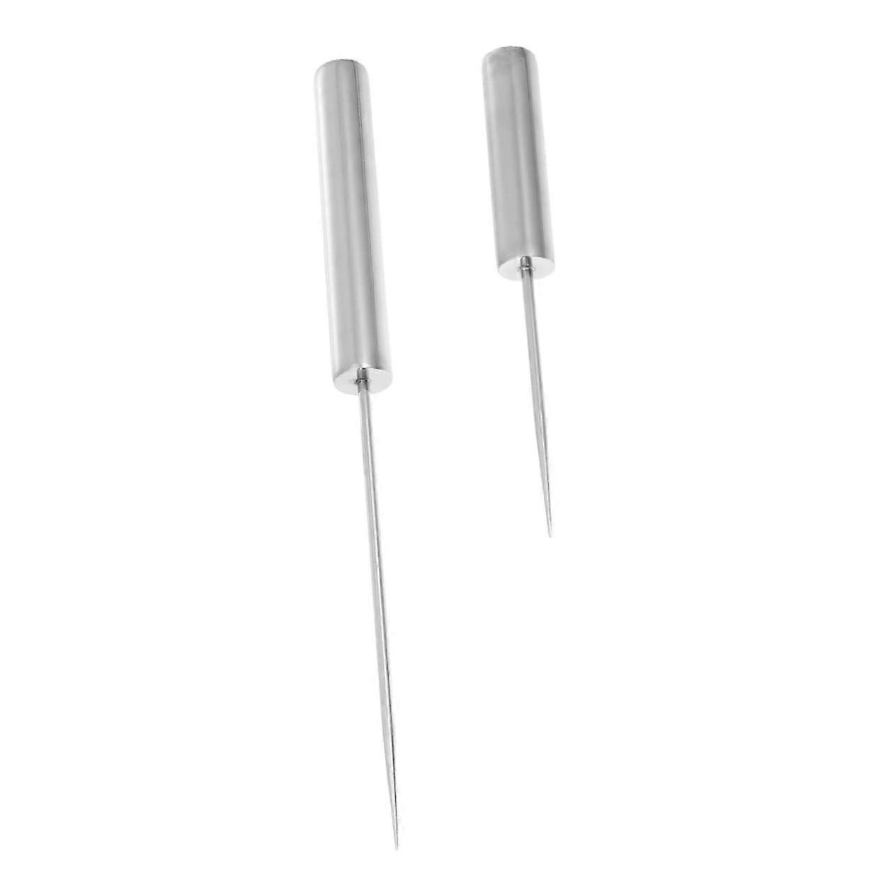 Ice Axe Moulds Pack of 2 for Bourbon Ice Cubes, Stainless Steel Ice Cube Tray with Instant Scoop and Crusher