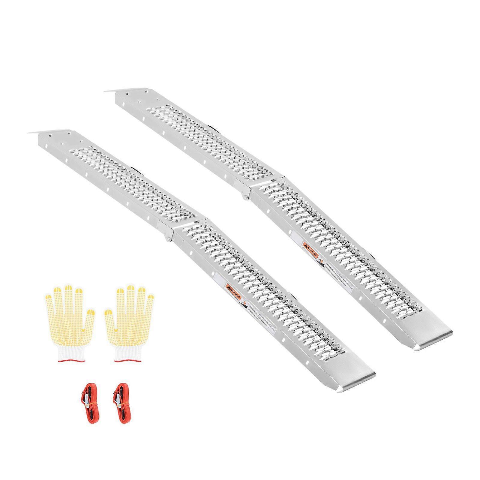 Rampes en acier, 1000 lb, 2 rampes robustes avec surface de rampe plus large, rampe de chargement stable universelle avec poignées