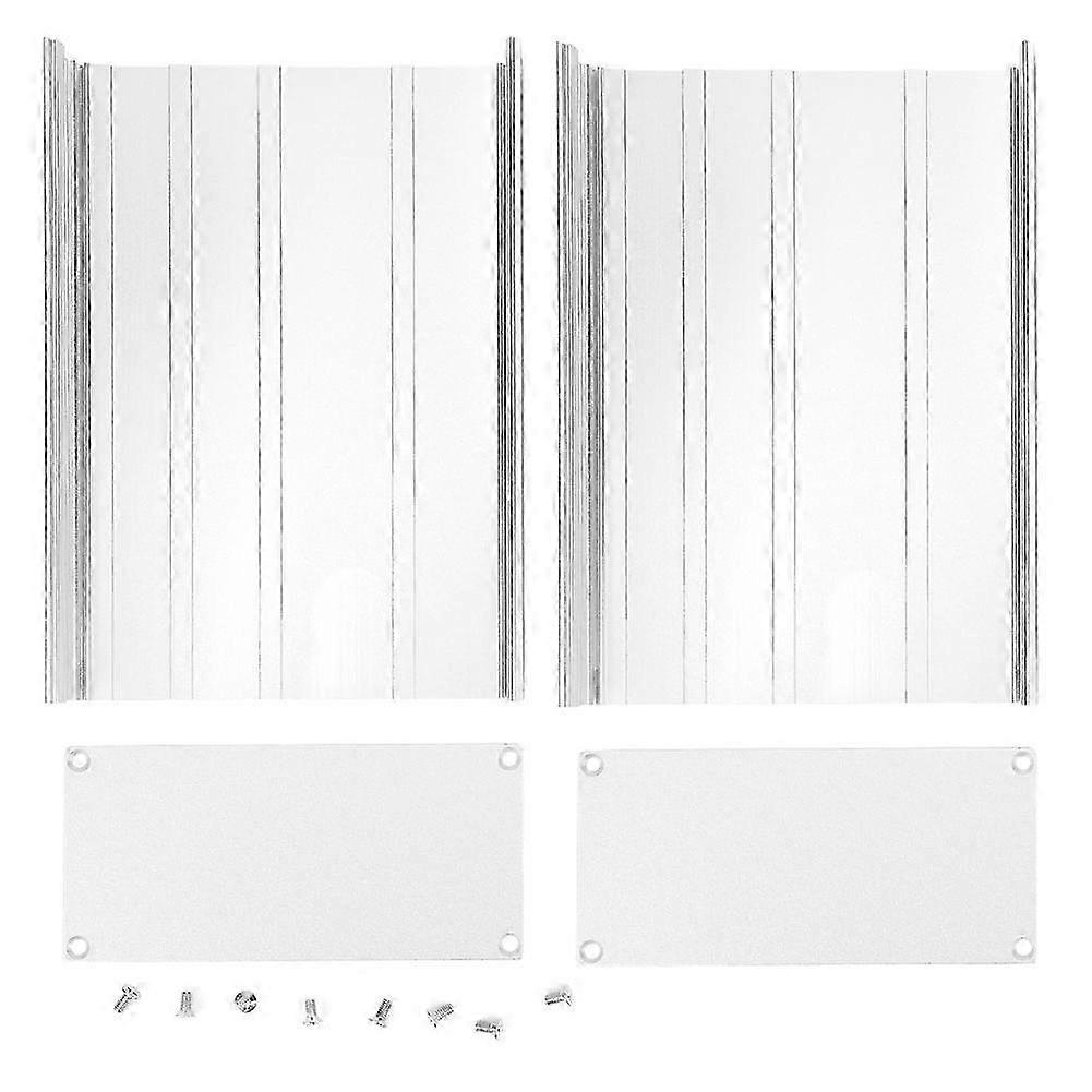 Matte Silver Aluminum Project Box DIY Electronic Circuit Board Enclosure 68x145x200mm