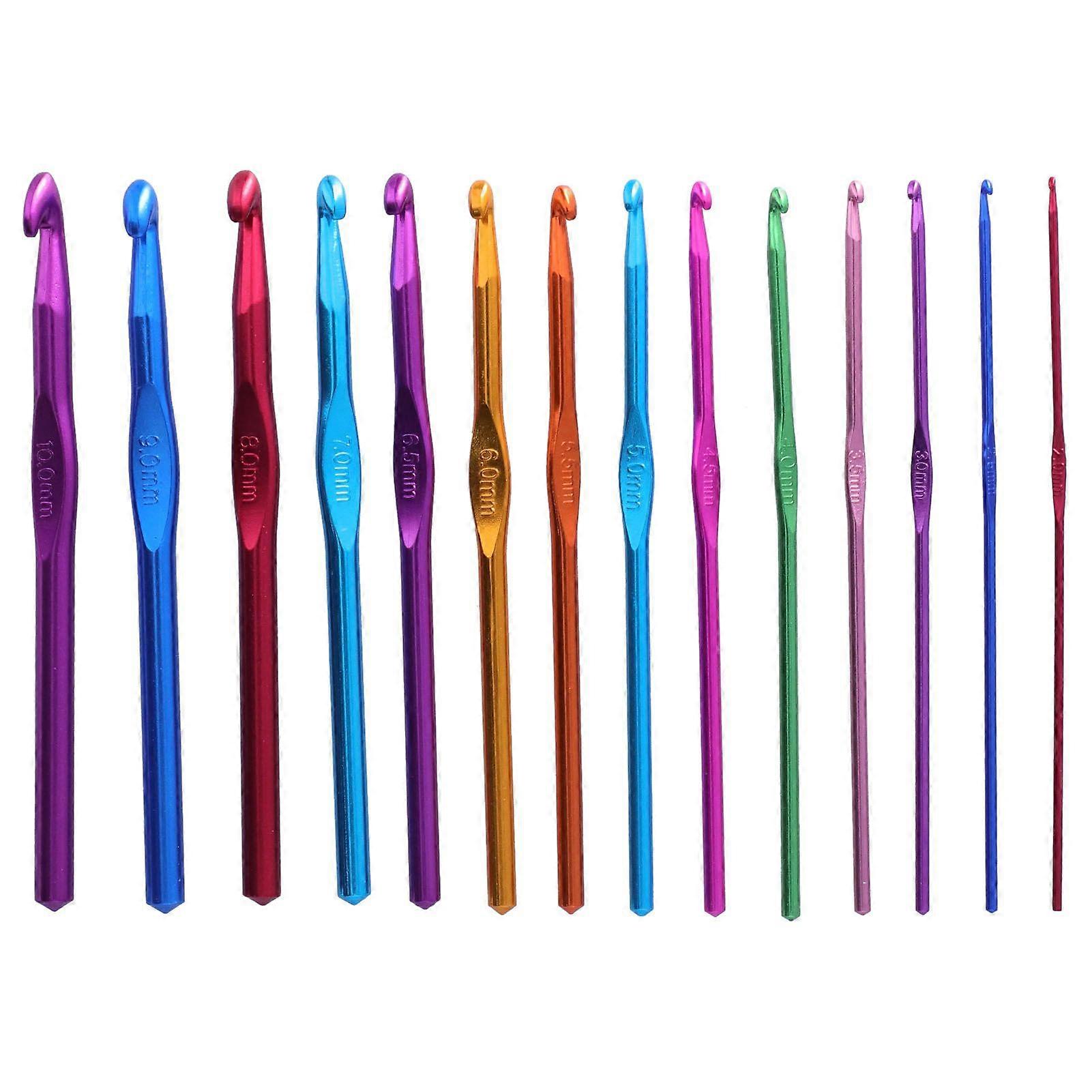 2025 Latest Model  14pcs Crochet Hooks Ergonomic Handle Lightweight Durable