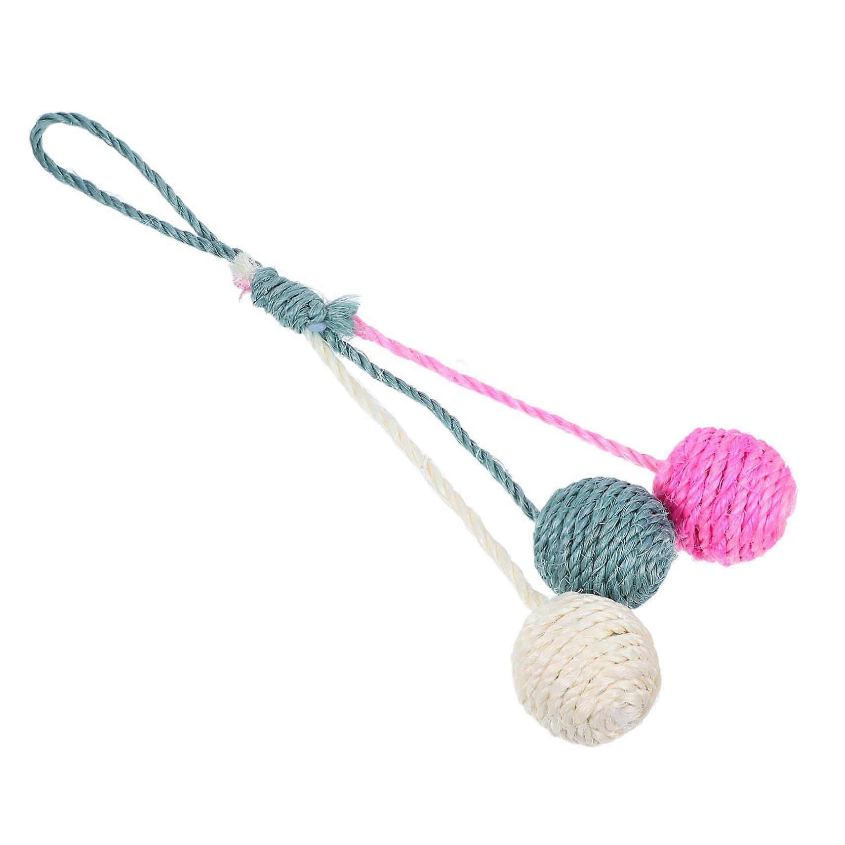 Cat Toy Sisal Ball Interactive Scratching Ball for Cats - Robust Scratching Toy Ball Made of Sisal, Hunting Balls for Active Cats