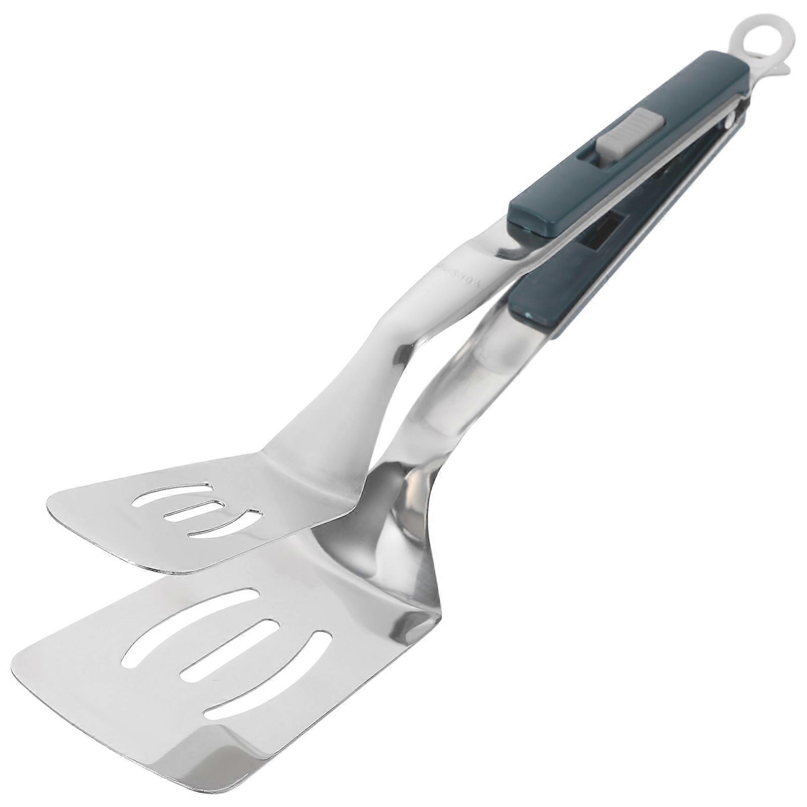 Grill Barbecue Clip Anti-Scald Spatula Tongs Abs Material Prevent Food From Slipping Home Cooks Grilling 11.6×2.6×1in 1Pcs