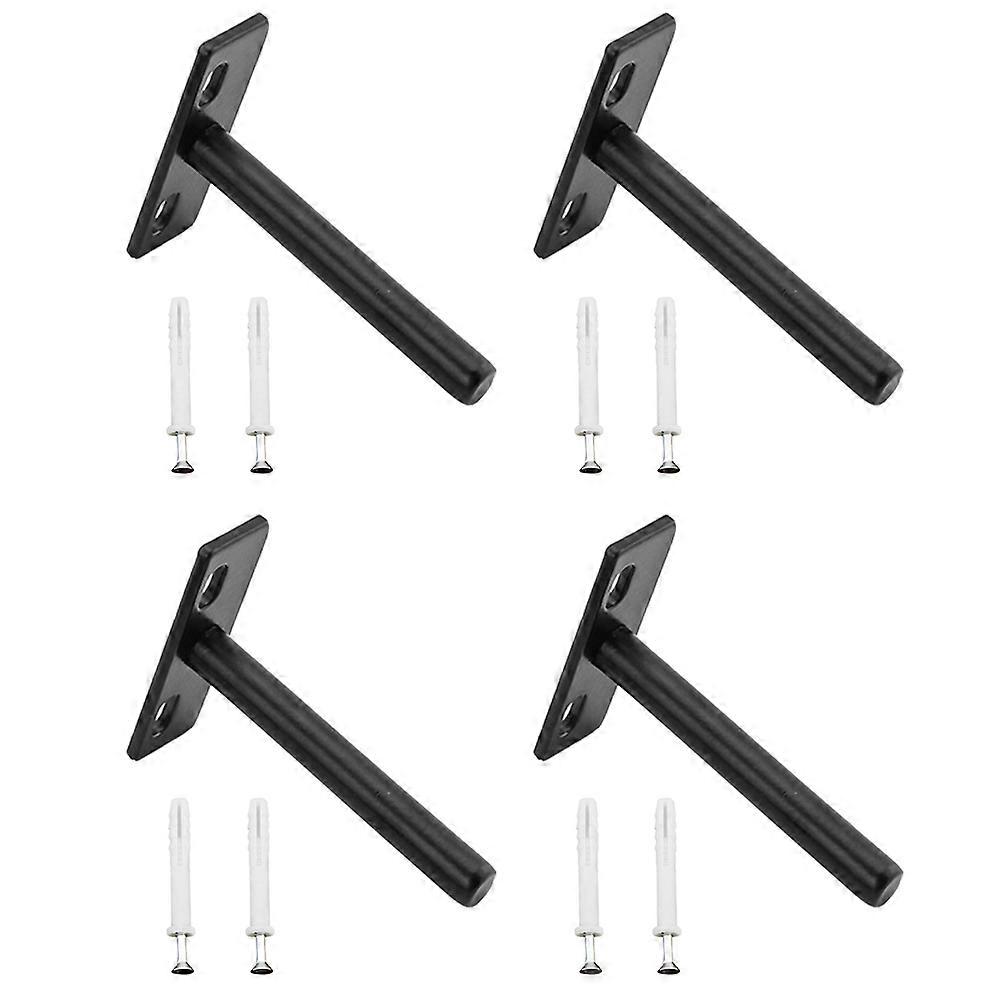 Floating Shelves Brackets For Wall Support Brace Organization Iron 4 Set