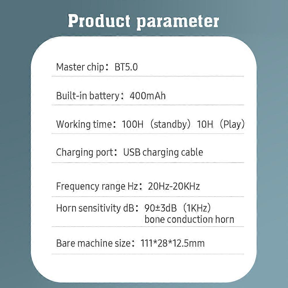 Pillow Speaker Sleeping Bone Conduction BT5.0 Timer T-Flash Card Fast Charging Portable Size