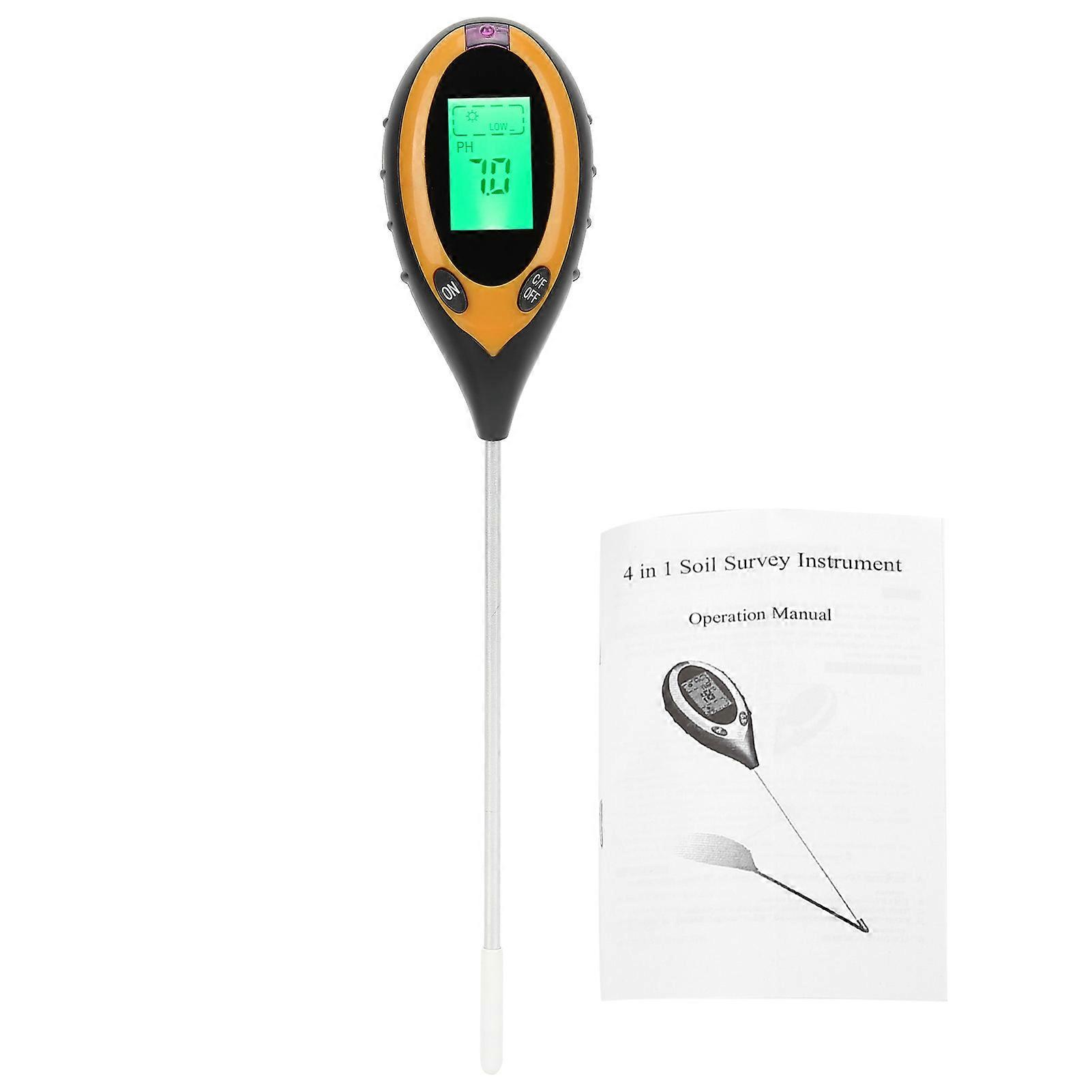Soil Tester 4in1 Detecting Accessories with OnePiece Molding for Horticultural Planting