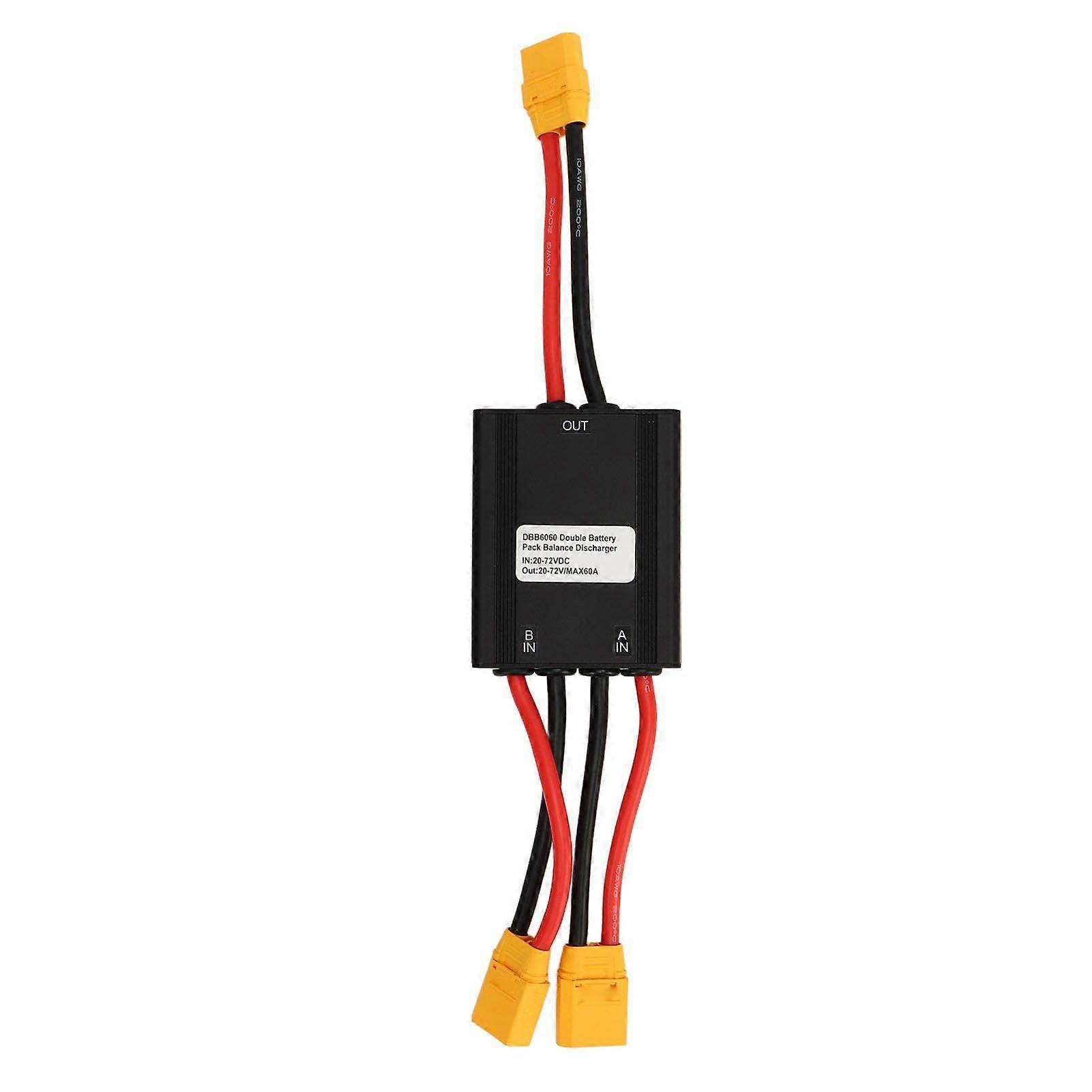 Electric Bike Double Battery Discharge Converter 20V to 72V Dual Battery Parallel Module Adapter for Replacement 60AYMQX)