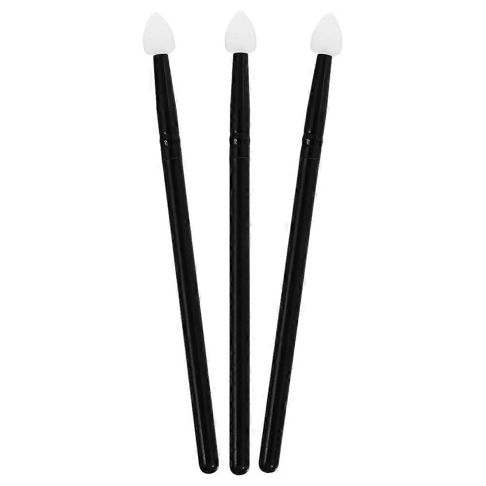 Makeup Eyeshadow Applicator Round Portable Everyday Usage 13X1X0.7CM Aluminium 3Pcs