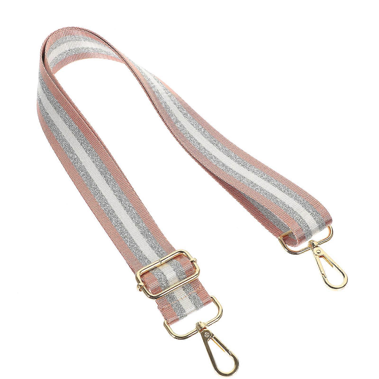 Handbag Shoulder Strap Diy Compatible Fashion Enhancement Long Strip Pink 130cm x 3.80cm x 0.20cm 1Pcs