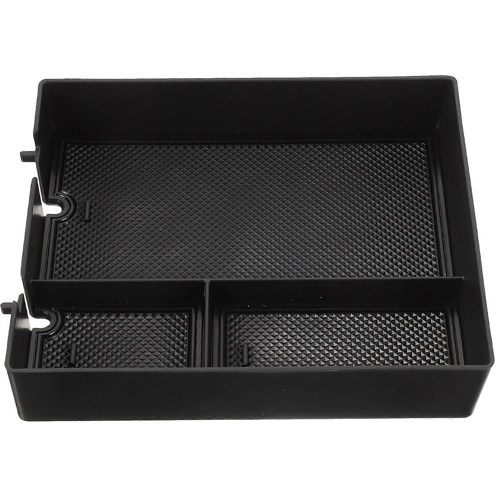 Non Slip Automotive Console Organizer Tray for RS Black Central Armrest Storage – Durable Car Accessory for Coins, Snacks, Drinks, Perfect for Road