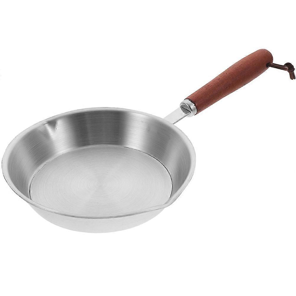 Stainless Steel Non Stick Mini Frying Pan with Heat Resistant Handle for Egg, Pastry, and Outdoor BBQ Use – Lightweight and Practical for Home and