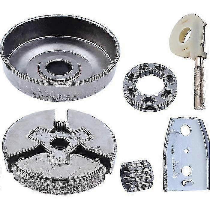 Haishine Clutch Drum & Rim Sprocket & Oil Pump Kit For Husqvarna 51, 55, Rancher 50 Chainsaws