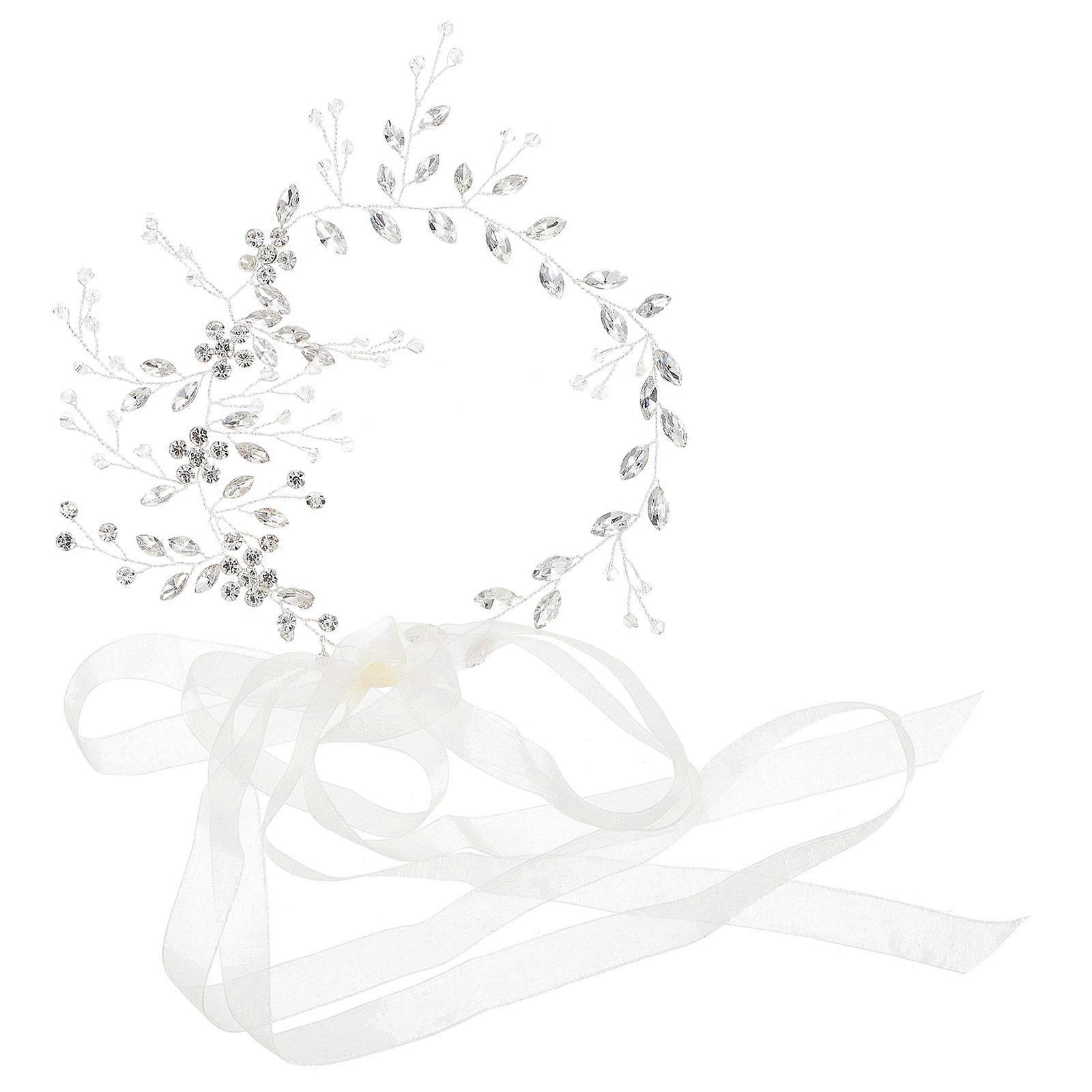 Elegant Rhinestone Waist Belt for Brides, Corset Style Wedding Accessory with Silver and Ivory Organza Floral Design, Suitable for Banquets and