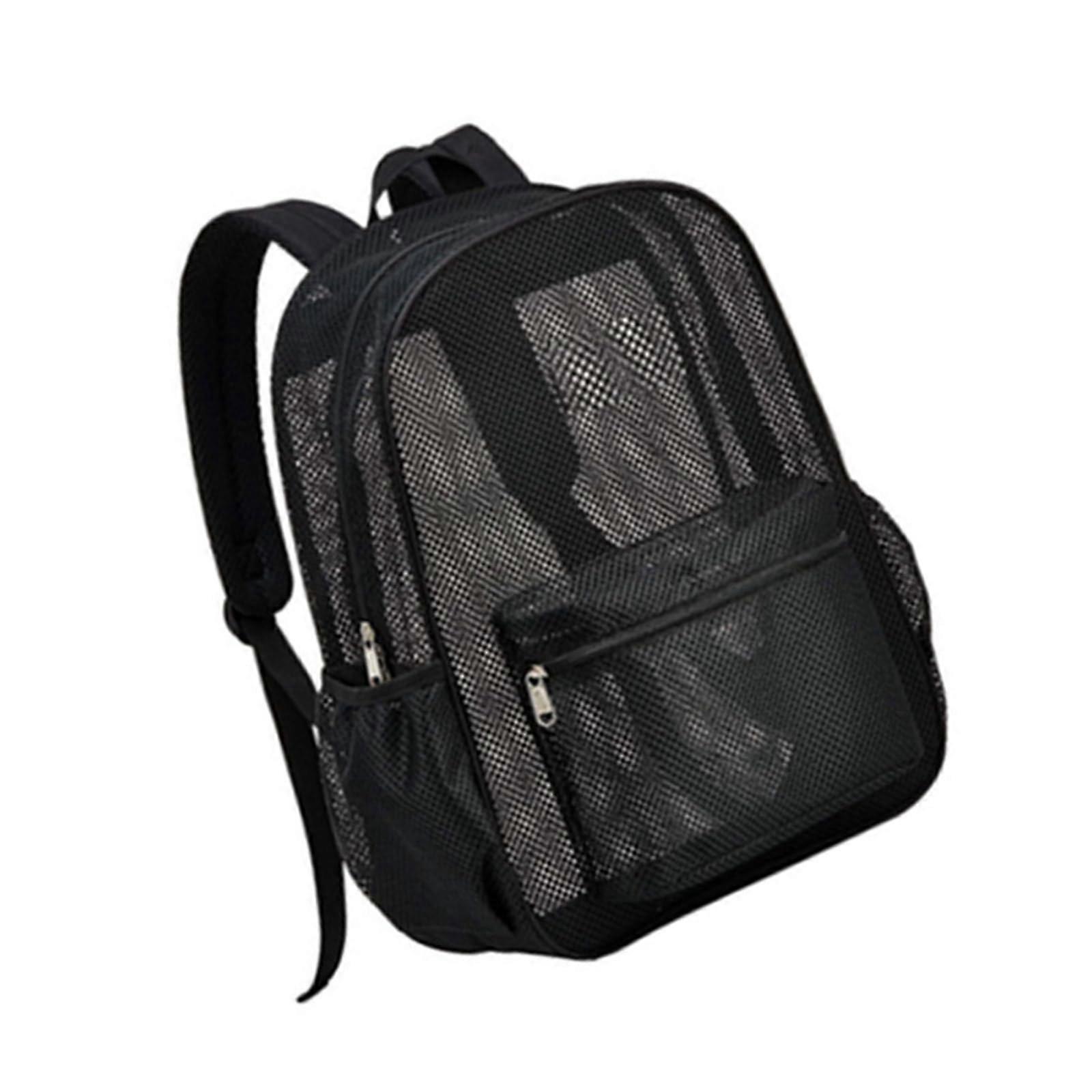 Waterproof Mesh Backpack For Swimmers, Beach Bag And Pool Gear, Black, Men And Women