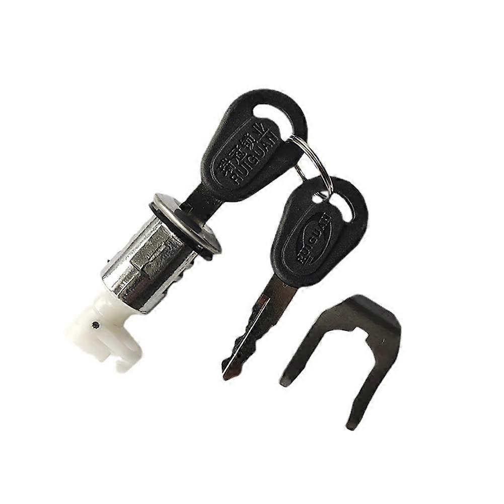 Motorcycle Seat Lock with 2 Keys, Universal Fit for Electric Vehicles, Durable Material, Secure Design