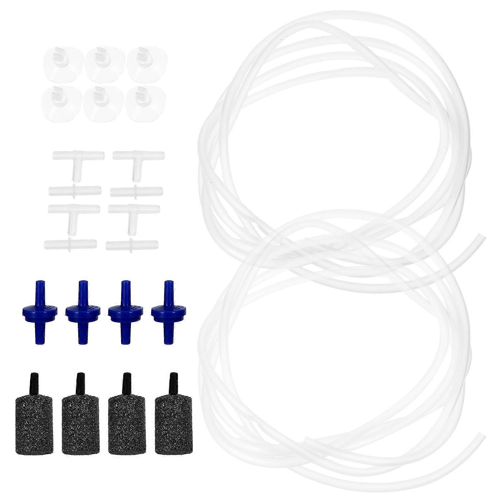 Aquarium Hose for Air Pump Oxygen Pump Accessories Aquariums Oxygen Supply Fish Tank Use Round Tube 2 Sets