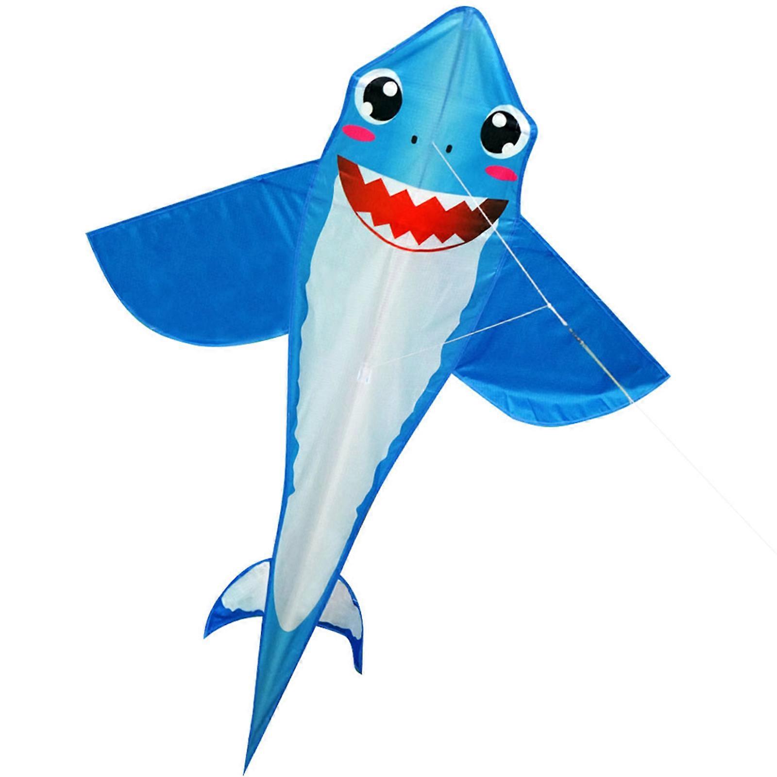 Shark Kite for Kids and Adults Outdoor Flying Kite with 30M Line for Beach Park Easy to Fly