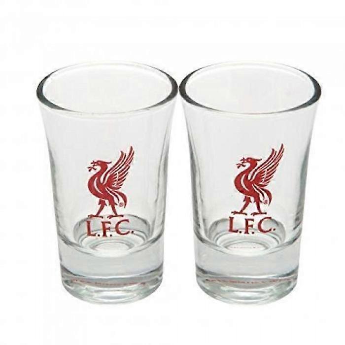 Liverpool FC Two Pack Word Mark Shot Glasses