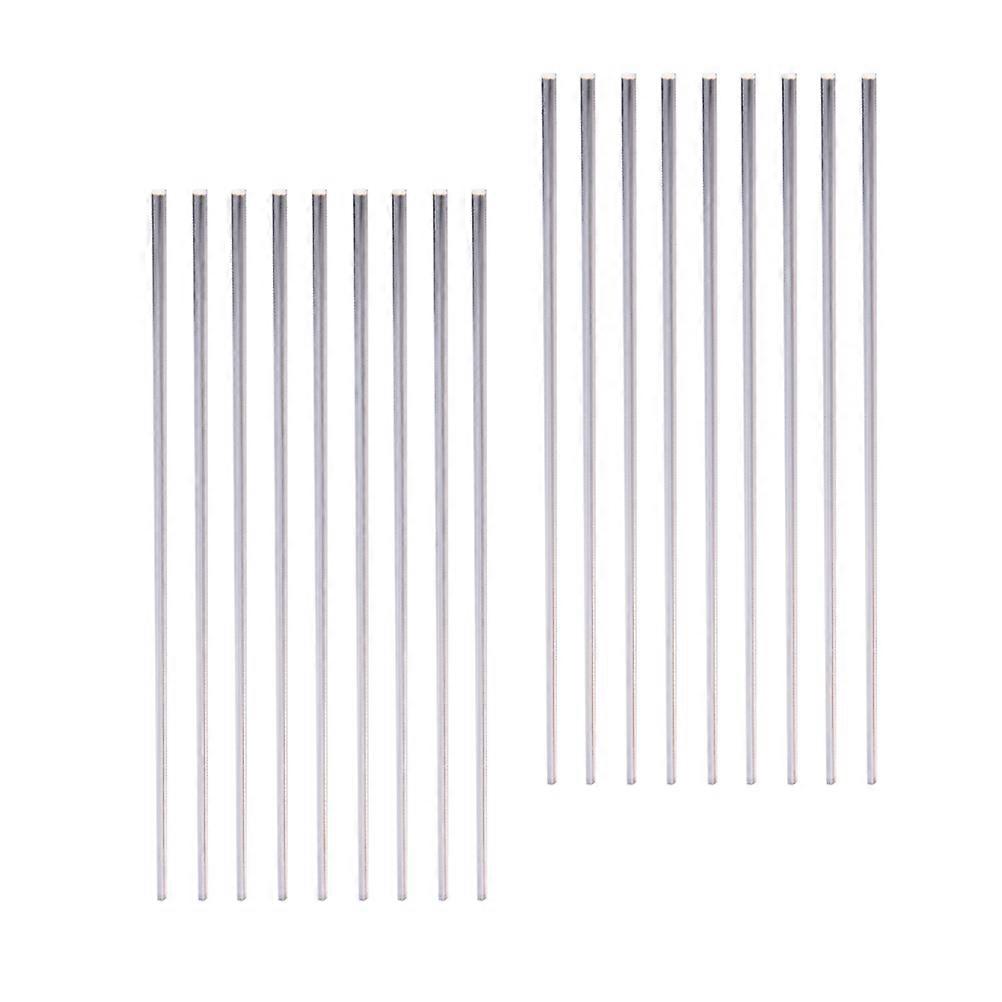 Display Rod Acrylic Supporting Rods Flower Arrangement Silver 19.50X0.30X0.30CM Doll Fixing 20Pcs