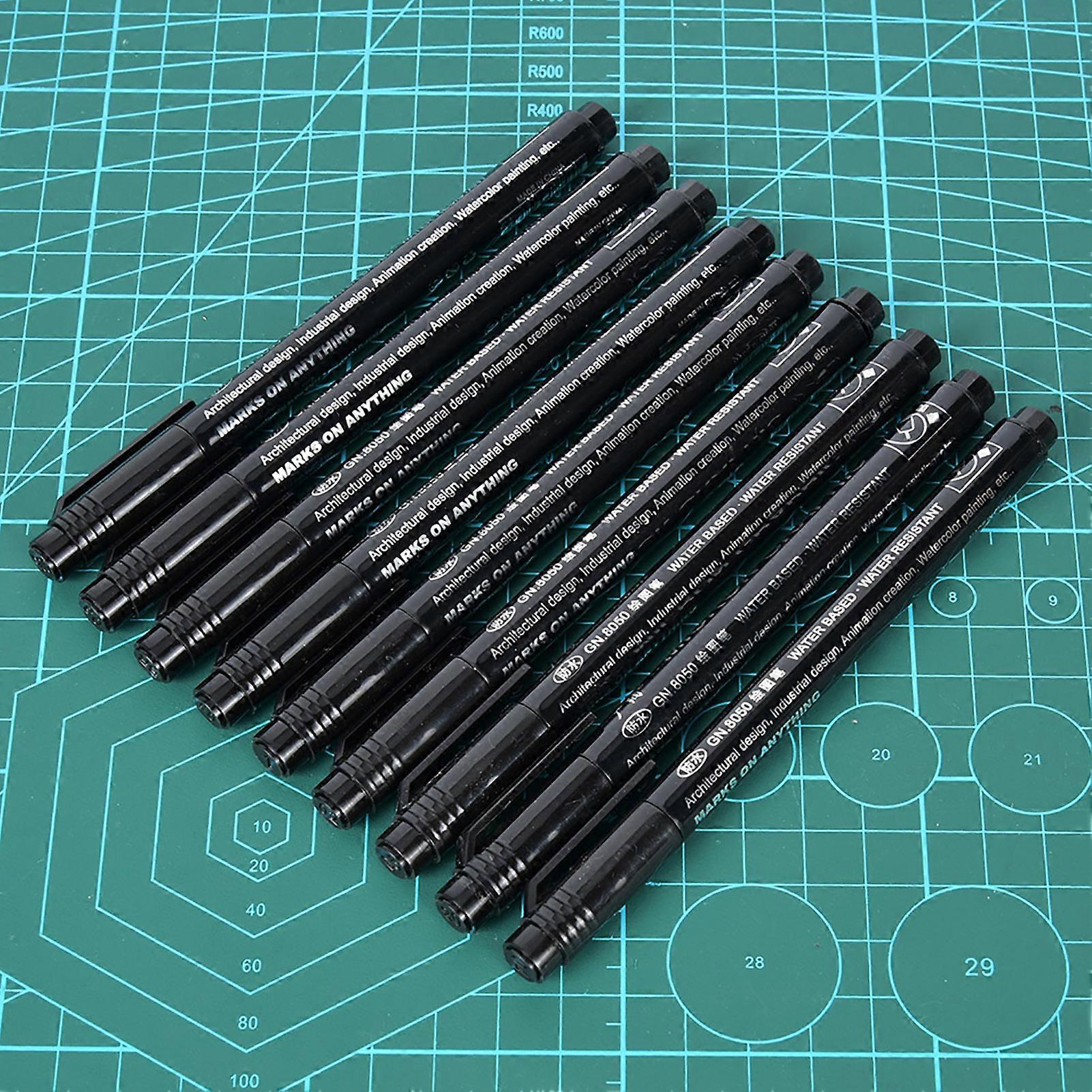 رسم قلم علامة الماء رأس معدني مقاوم للماء خط الرسم أداة الرسم للرسوم المتحركة8050-9 رسم إبرة القلم