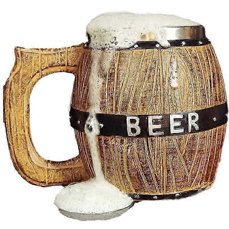 ステンレス鋼の木製の樽ビールジョッキ創造的な大容量のビール樽パーソナライズされたバー用品