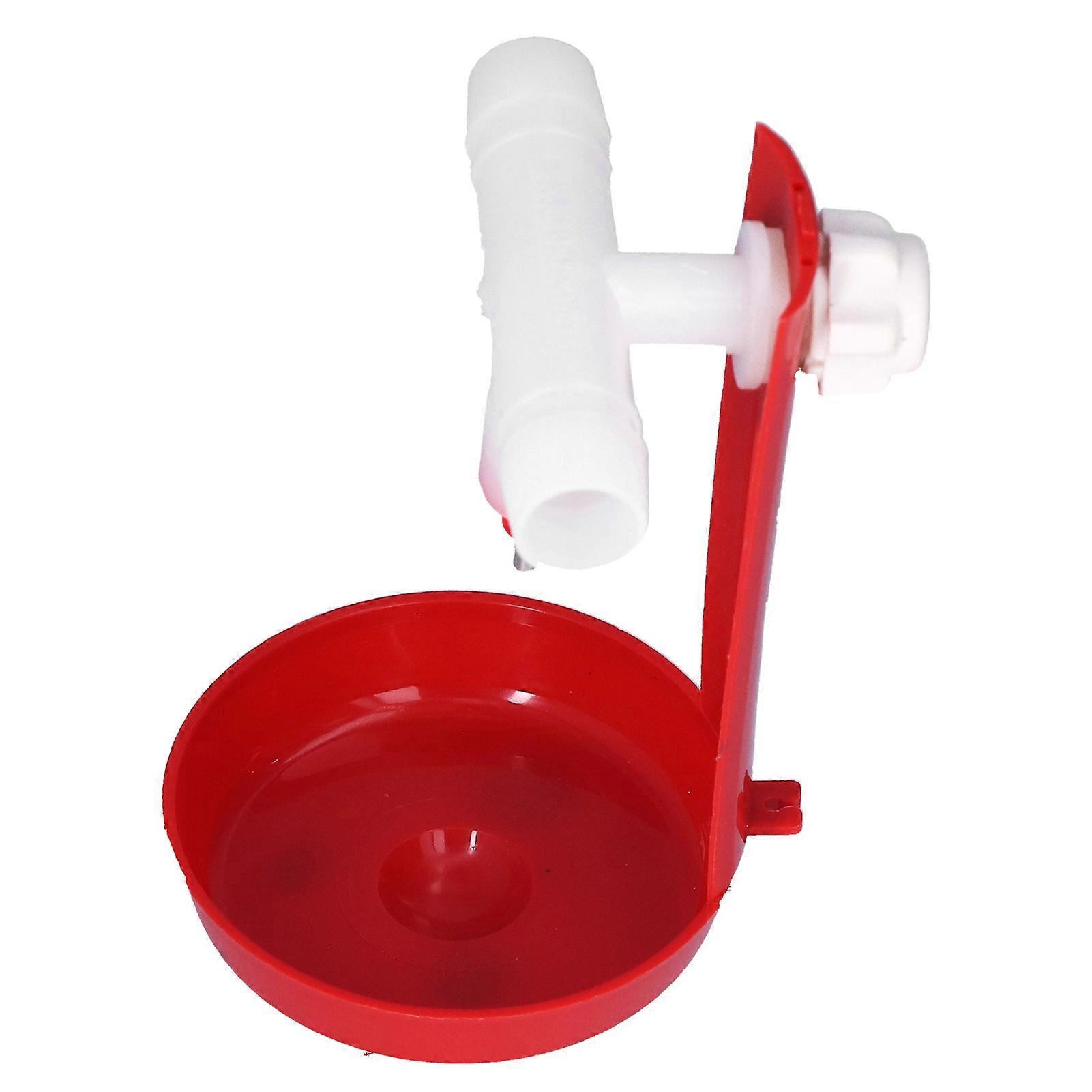 10 Set Automatic Poultry Drinking Cup 10.6x6.7cm White Tee