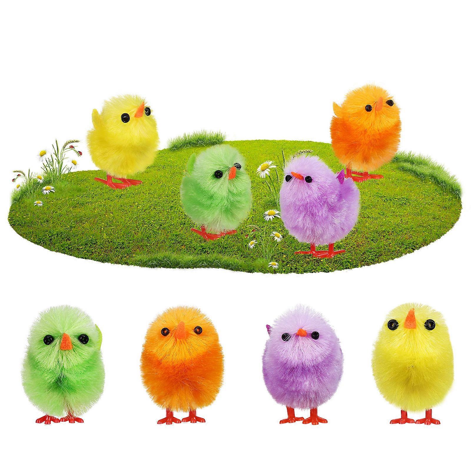 8 Pcs Easter Mini Chicks Stuffed Animals Fuzzy Chicks Party Favors