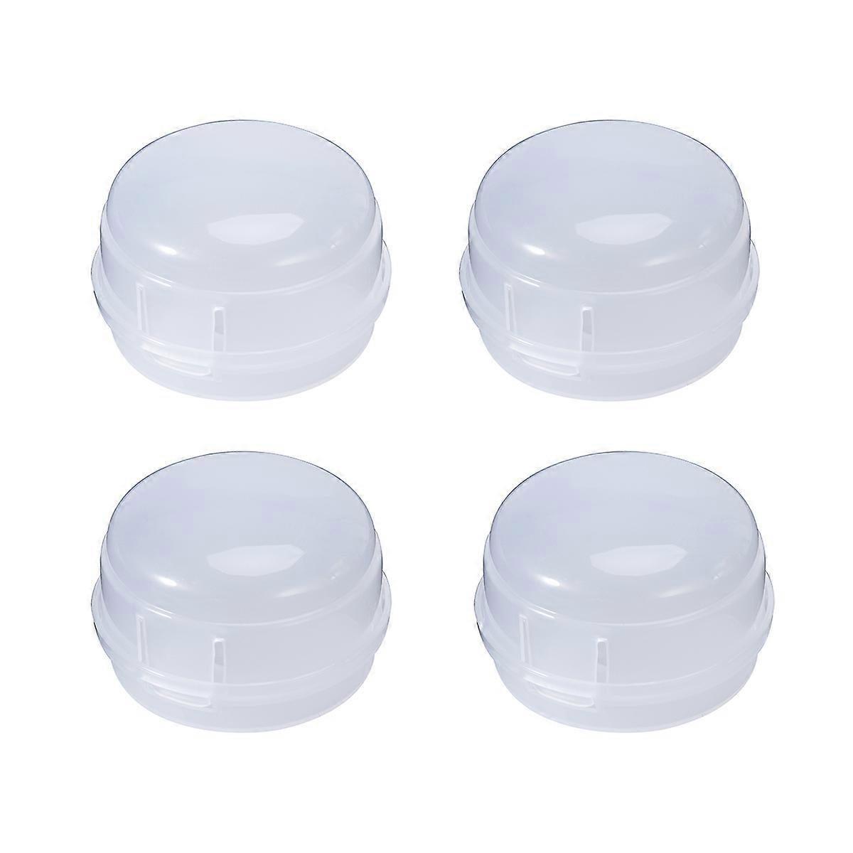 Clear View Safety Stove Knob Covers – 4pcs, Removable & Reusable, Hinged Lid Design, Fits Most Stoves, Protects Kids & Pets from Gas Knobs