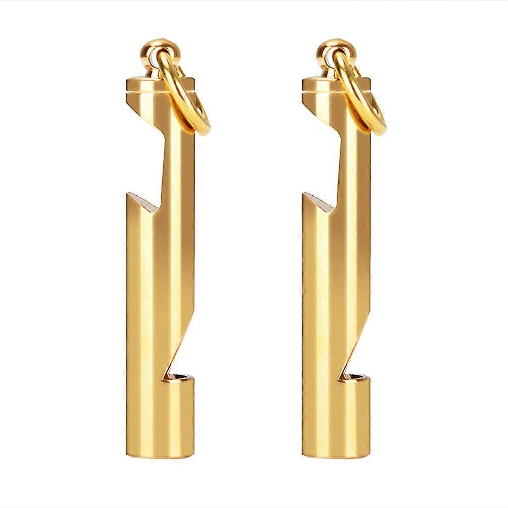 Emergency Whistle With Key Chain Outdoor Sports Portable Survival 2Pcs