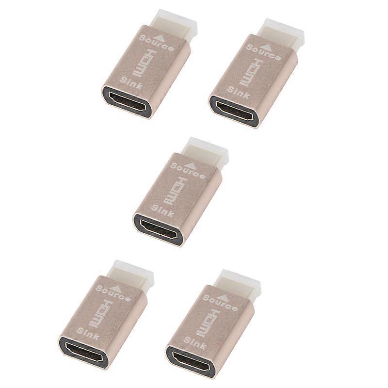 5X Lock Screen Signal Holder KVM HDMI2.0 Virtual Adapter EDID DDC Dummy Plug