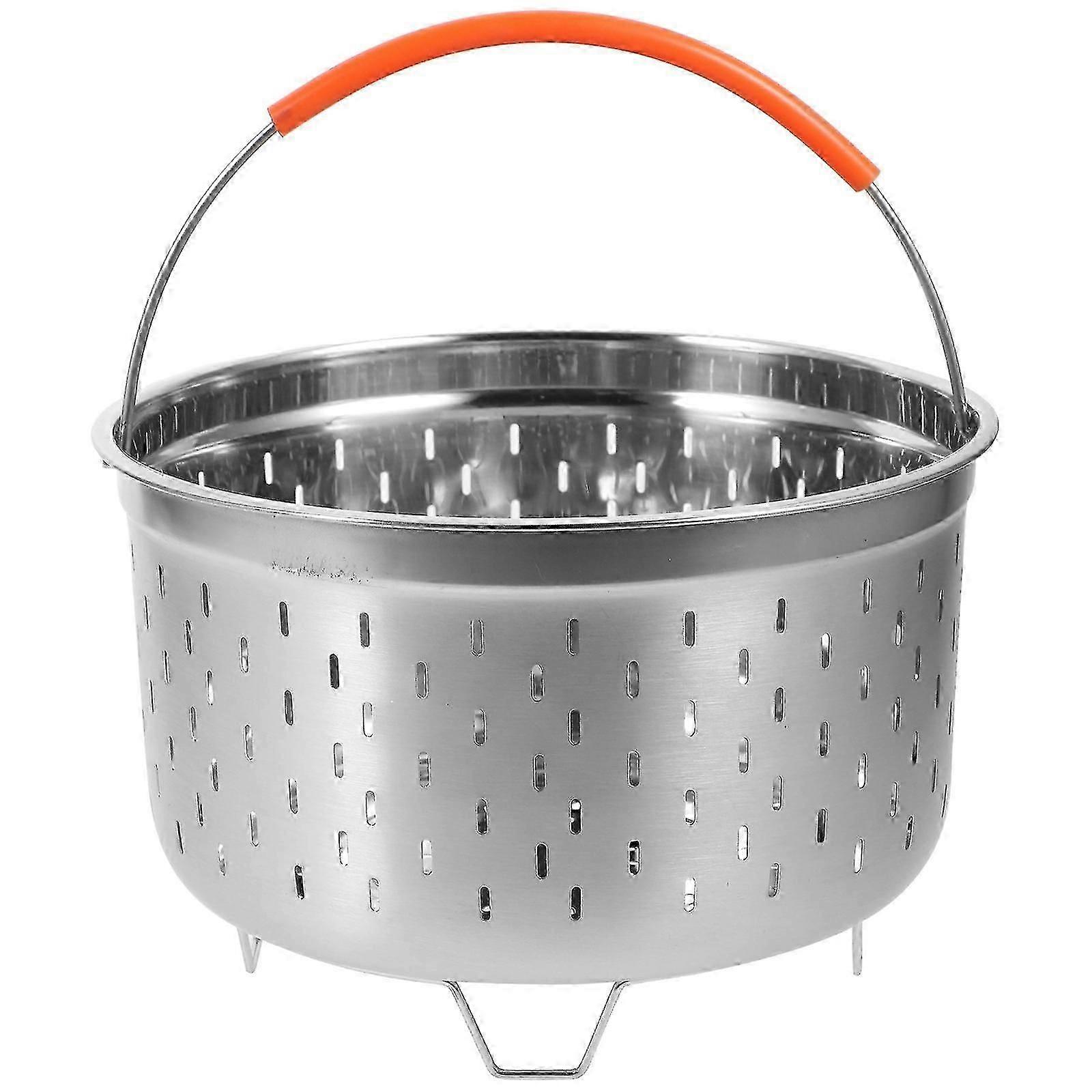 Versatile Rice Cooker Steamer Basket - Metal Design with Handle for Easy Use