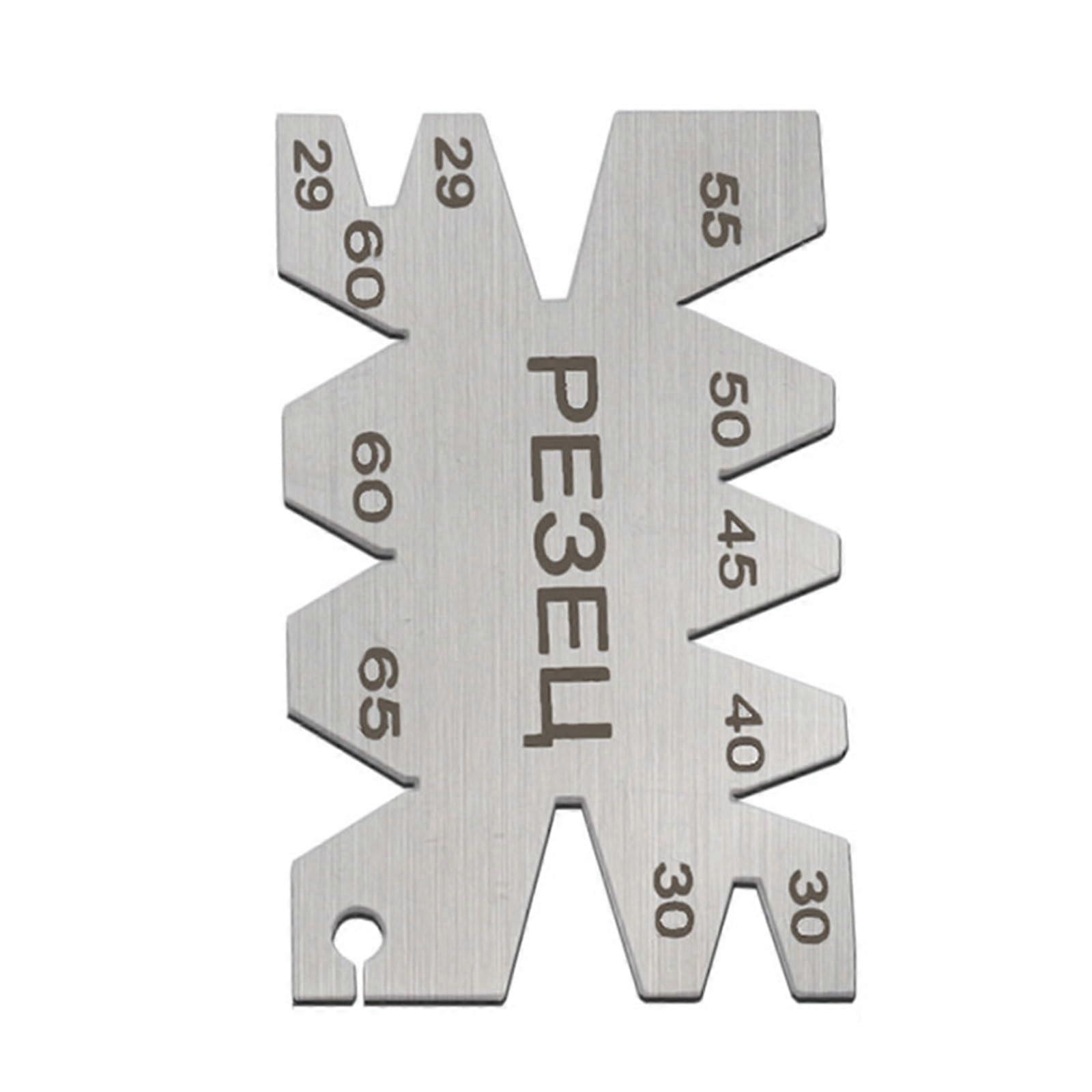 Template measuring gauge with clear scale, wire cutting, stainless steel