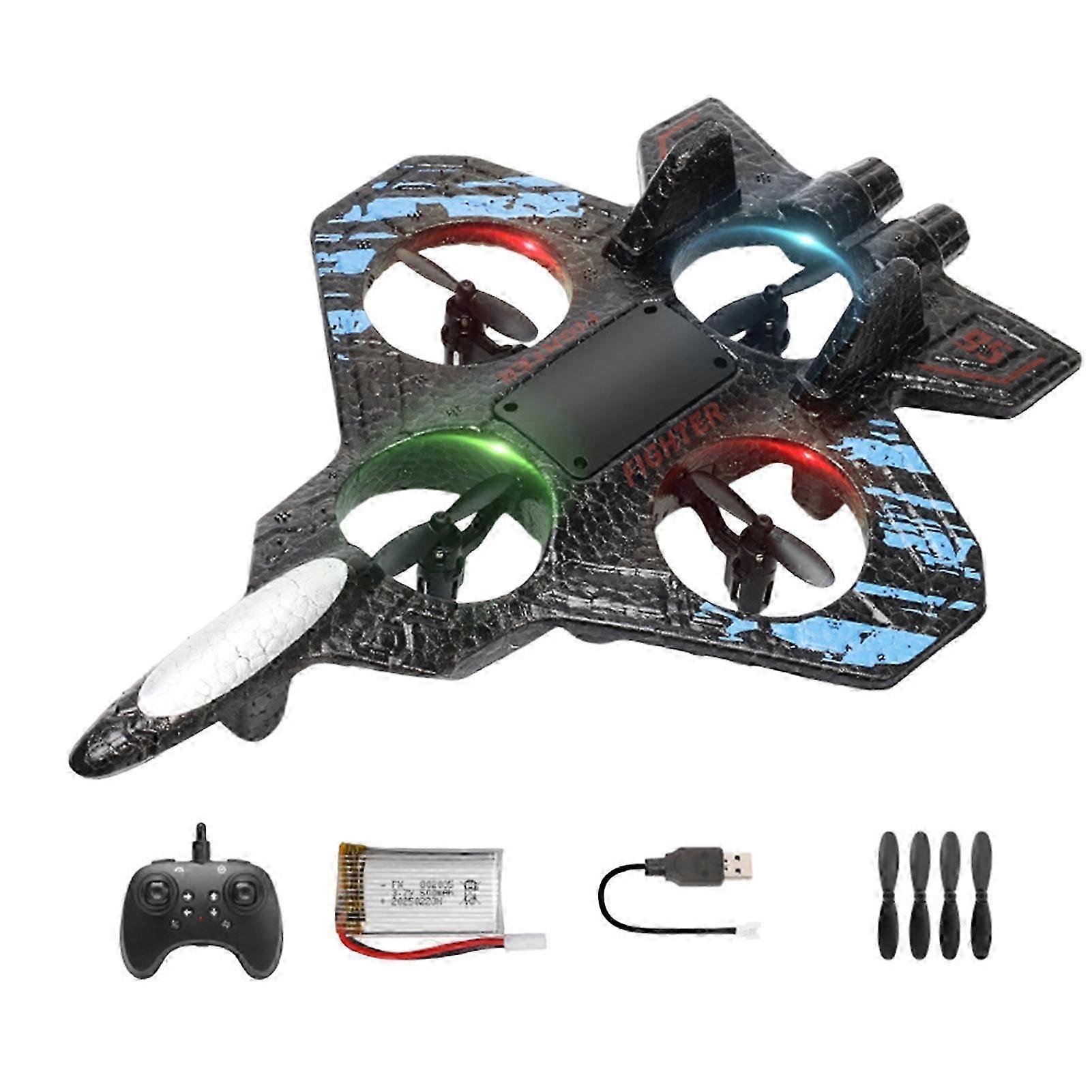 Remote Controlled Airplane Floating Fighter Plane for Beginners Children Adults APlane Toy with Coloured Lights