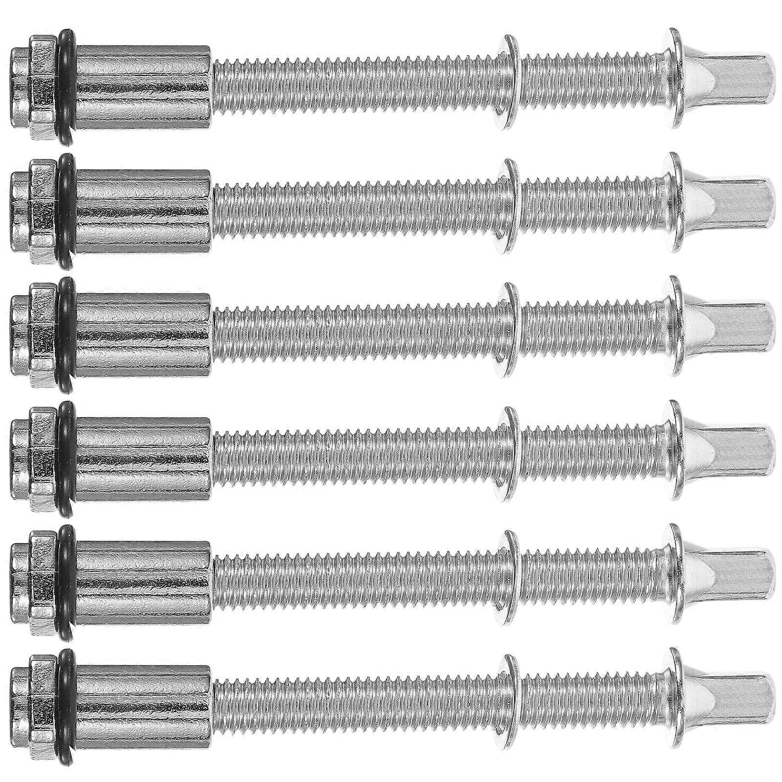 Accesorii pentru tobe Șuruburi de tensiune Piese metalice pentru instrumente Tobe 7,8X1,2 cm 6Pack