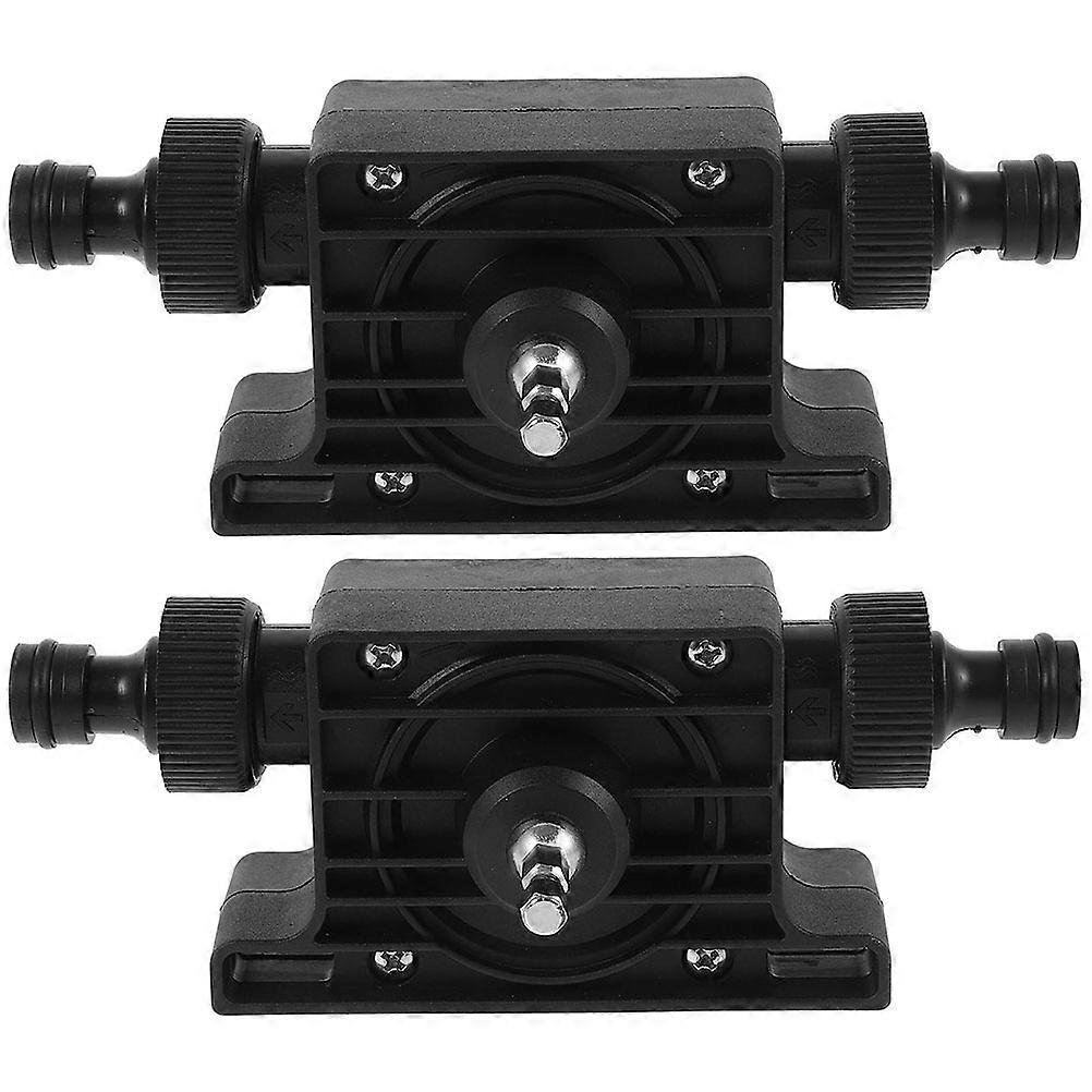 Compact Electric Drill Pump for Fish Tank Use with Durable Plastic and Metal Construction 2pcs