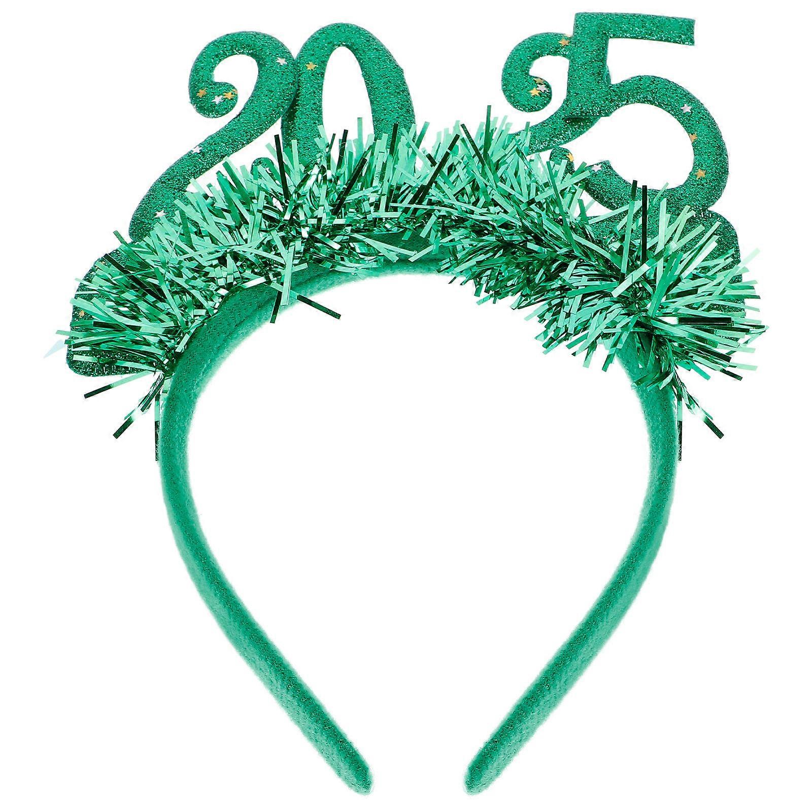 a polished product description based on your input:
**Year Headbands for Women – Green Sequin Hair Accessories for Christmas & Festival