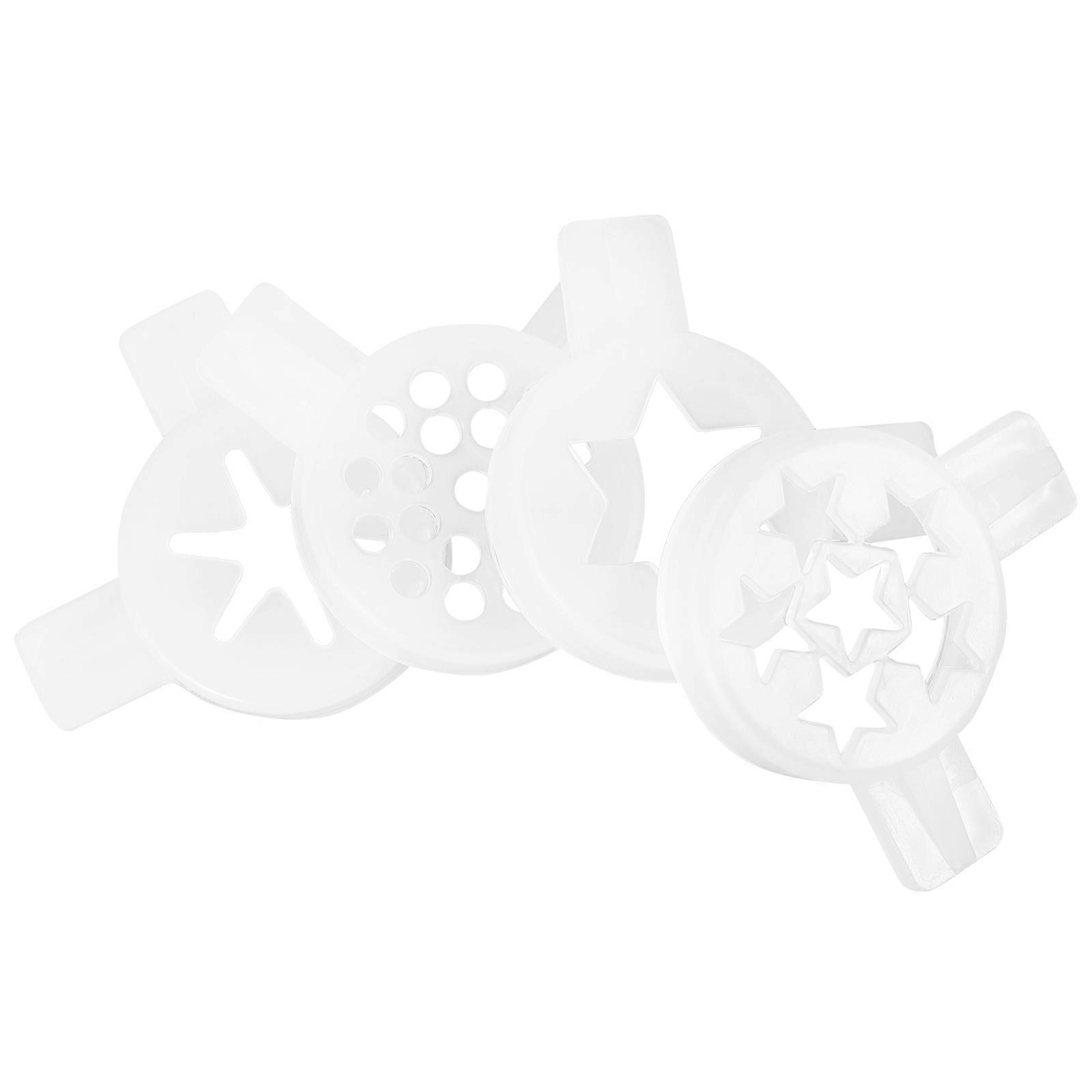 4pcs Ice Cream Machine Nozzles   Creative Modeling Caps for Unique Dessert Designs, Reusable Fittings for Ice Cream Maker