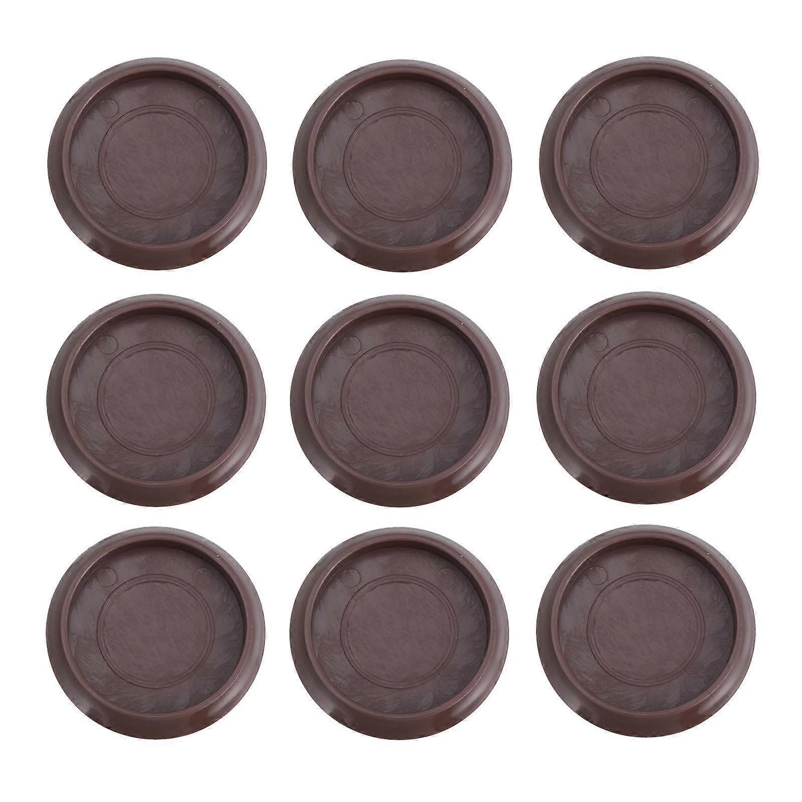 Sofa Leg Floor Protector Caster Cups Wheeled Furniture Non Slip Round Plastic Holding Furniture in Place 10Pcs