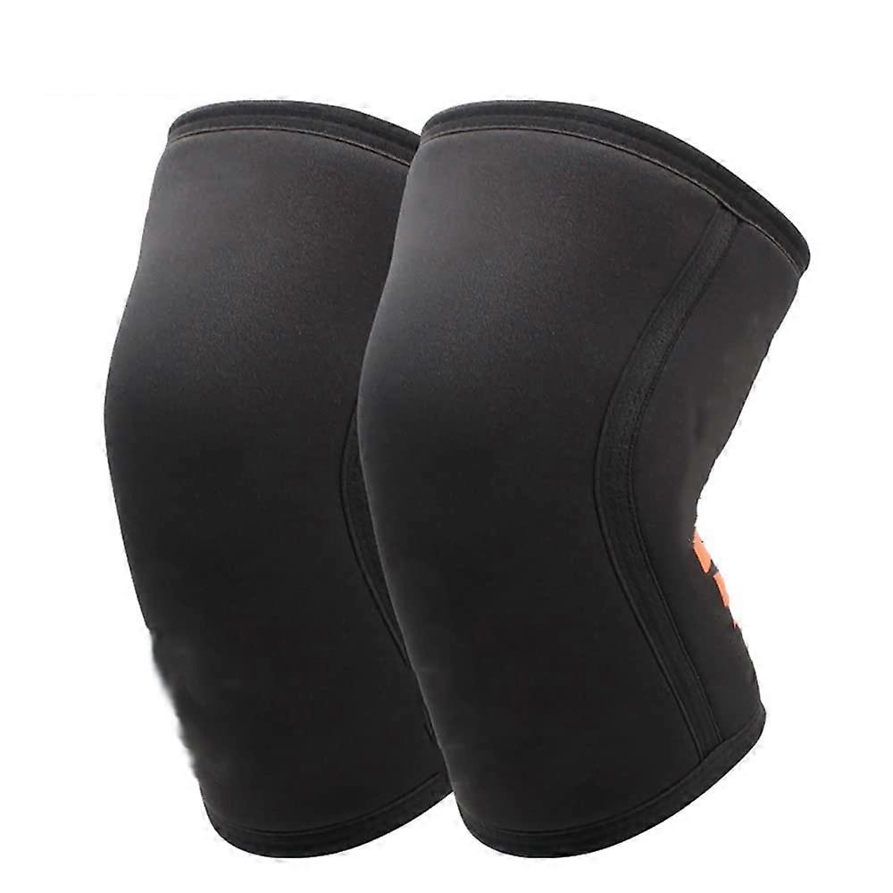 7 mm Neoprene Sport Knee Pads for Compression Weightlifting Support for Men and Women, Size D and L