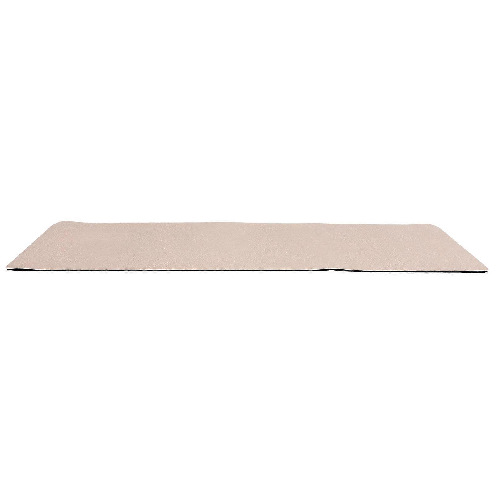 Bathroom Floor Mat with Excellent Water Absorption and Nonslip Design for Home Use Khaki Synthetic Material