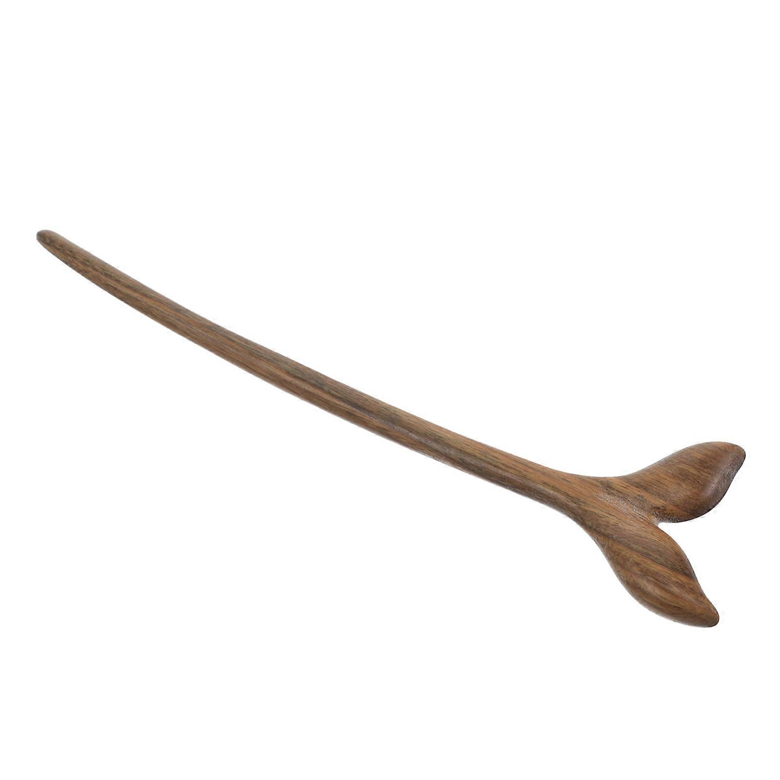 Green Wooden Hairpin Handcrafted for Decoration Durable Material Ensures Secure Hold for Bun Styles